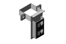 Стойка CHMK 80*80 для крепления к трубе профильной